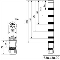 Werma Adapter für Rohrmontage